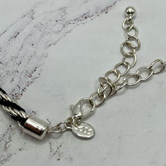 Vintage KR silver tone twisted rope chain - Picture 6 of 7